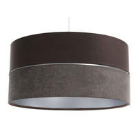 HÄNGELEUCHTE Silber 40/20 cm - Silberfarben/Braun, Kunststoff (40/0.6/20cm) - ONZENO