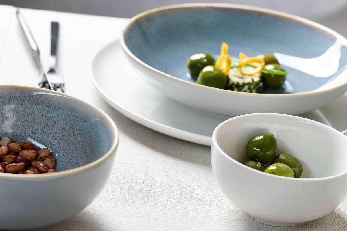 MÜSLISCHALEN Skagen Stone grau 450 ml 6er Set - Grau, Keramik (15cm) - Ritzenhoff Breker