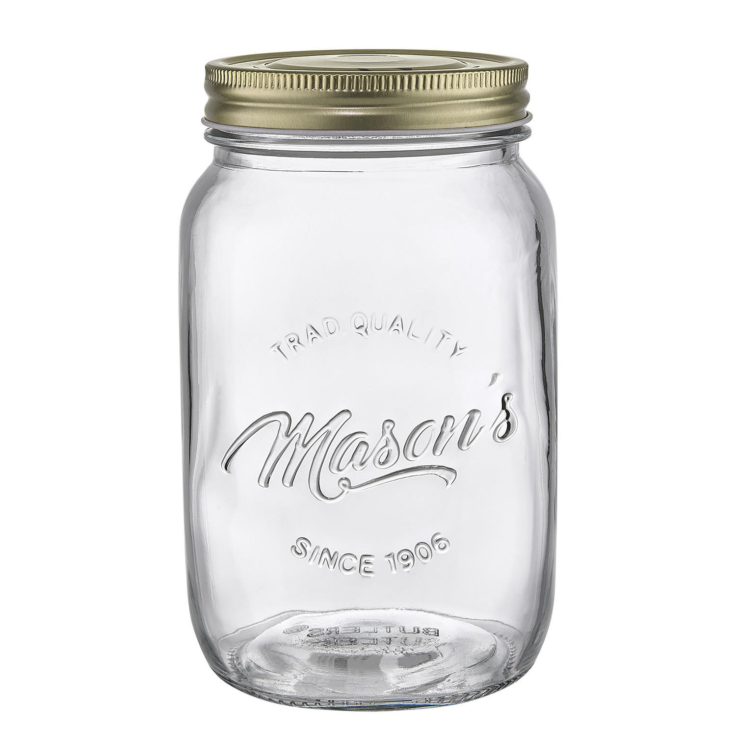 AUFBEWAHRUNGSGLAS Mason's - Transparent, Glas/Metall (10/17/10cm) - Butlers