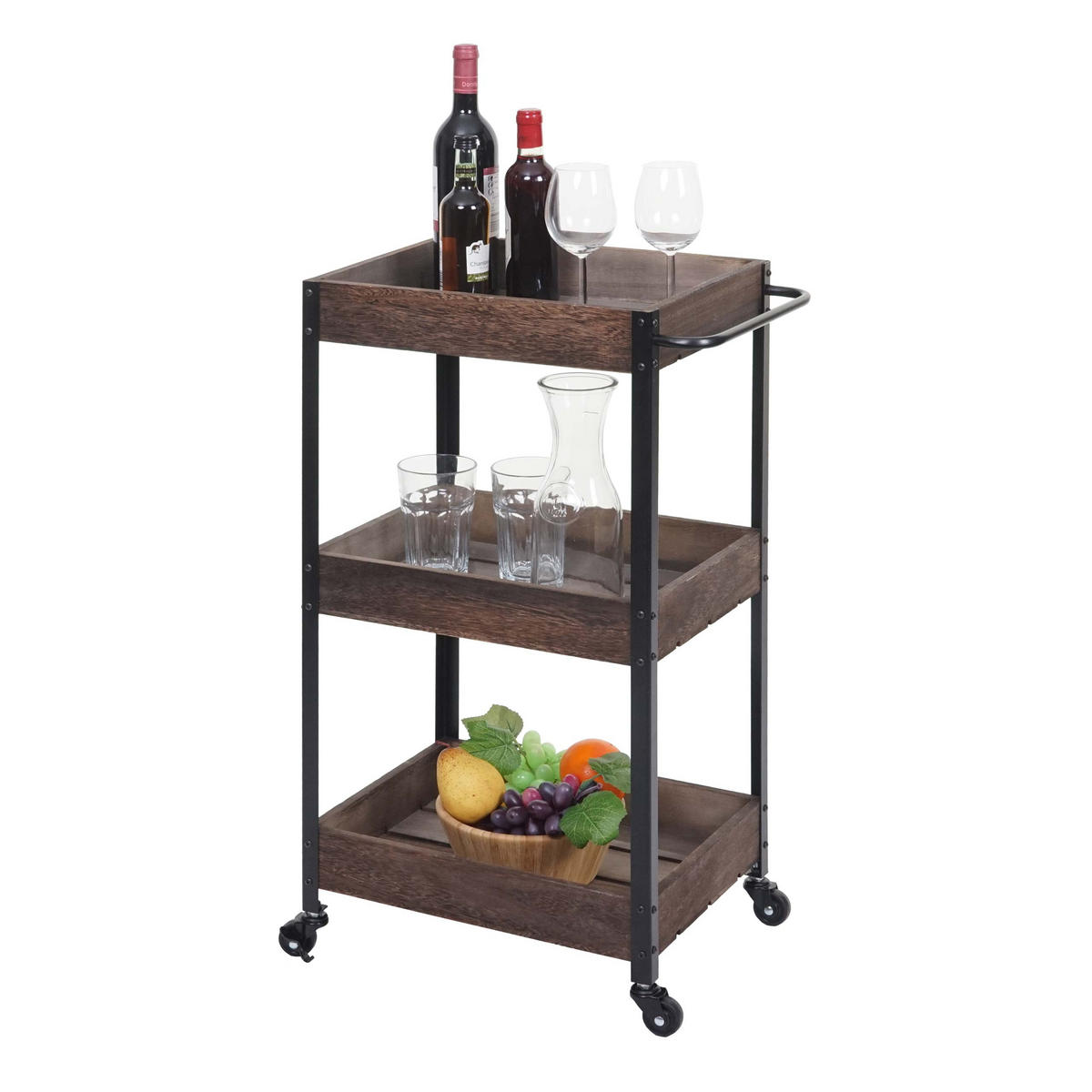 SERVIERWAGEN Braun - Braun, Holz (47/79/31cm) - MCW