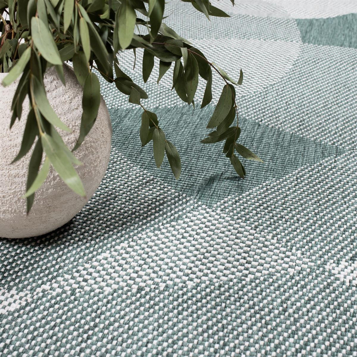OUTDOOR-TEPPICH DuoRug 5835 Grün 160x230 cm - Grün, Textil (160/230cm) - carpet city