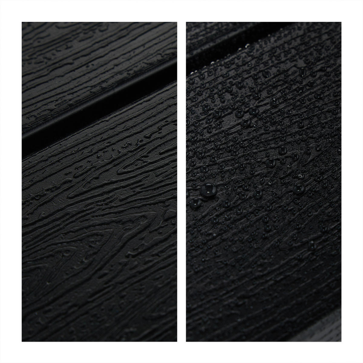 GARTENTISCH - Schwarz, Kunststoff/Metall (48/98/39cm) - Relaxdays