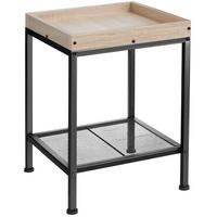BEISTELLTISCH Rochester,41,5 x 41 x 56 cm,Industrial Holz hell, Eiche Sonoma - Naturfarben, Holz (41.5/41/56cm) - tectake