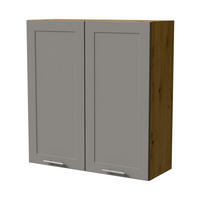 HÄNGESCHRANK Oslo W4/90 Eiche Artisan / Dust Grey Matt 90 / 32,5 / 96cm - Eiche Artisan/Grau, Holz/Holzwerkstoff (90/96/32.5cm) - Feldmann-Wohnen