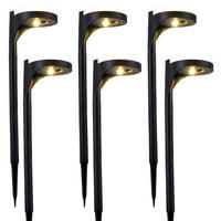 LED AUSSENLEUCHTE Solar Schwarz - Schwarz, Kunststoff (11/11/45cm)