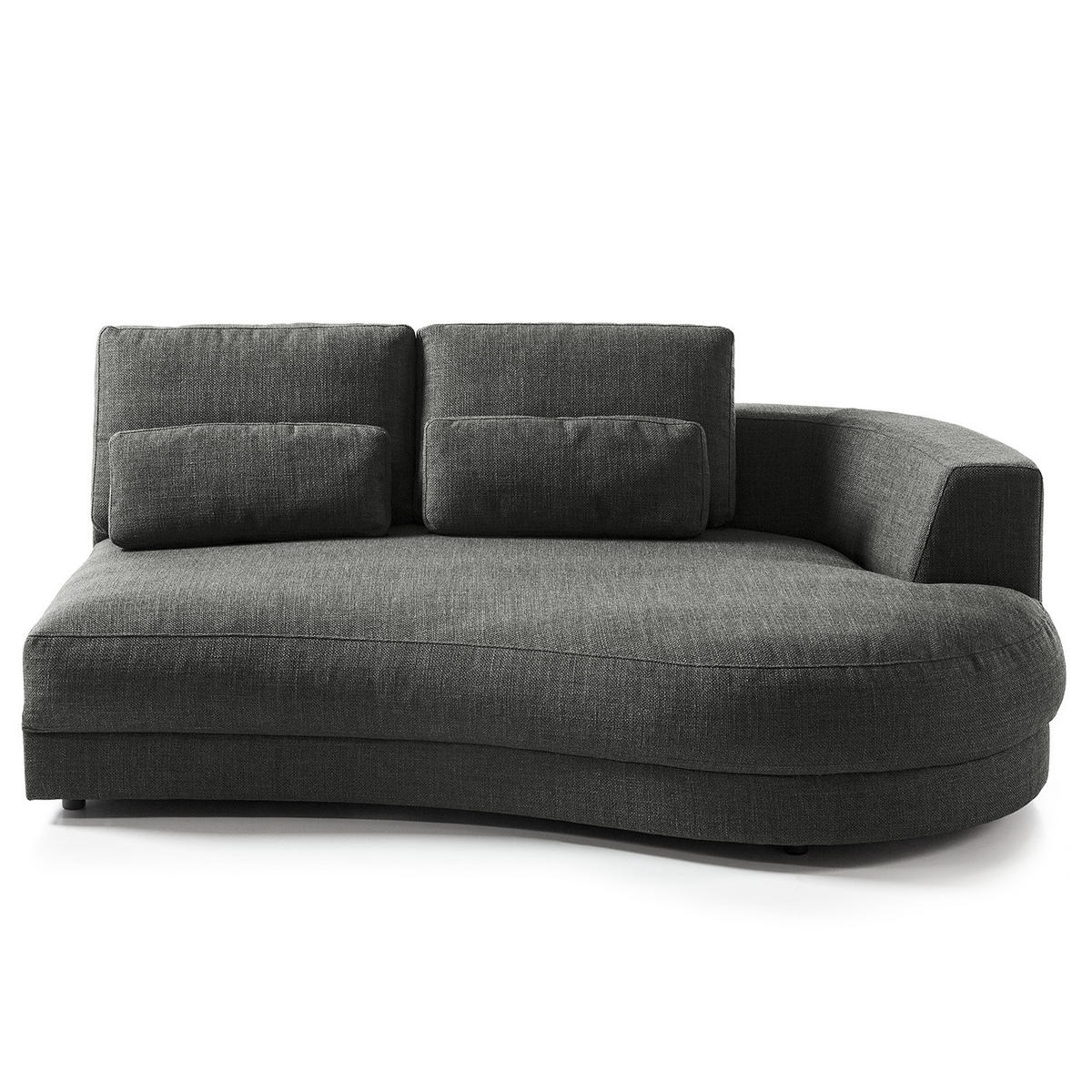 MODULLONGCHAIR - Grau, Textil (194/74/145cm) - home24