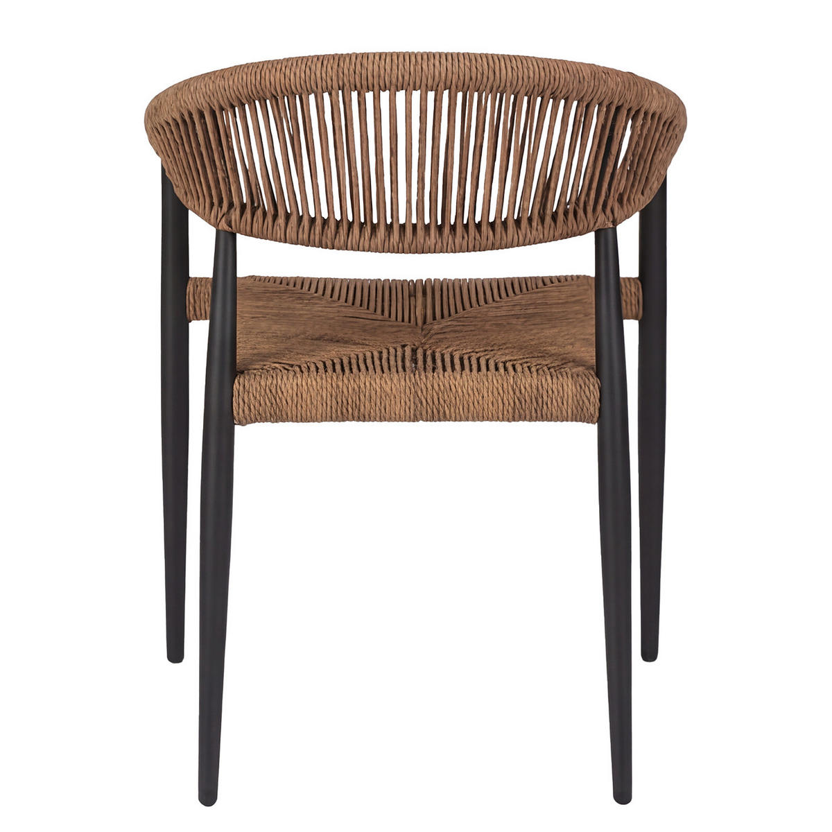 GARTENSTUHL - Aluminium / Polyrattan - Honig, Kunststoff/Metall (56/77/60cm) - home24