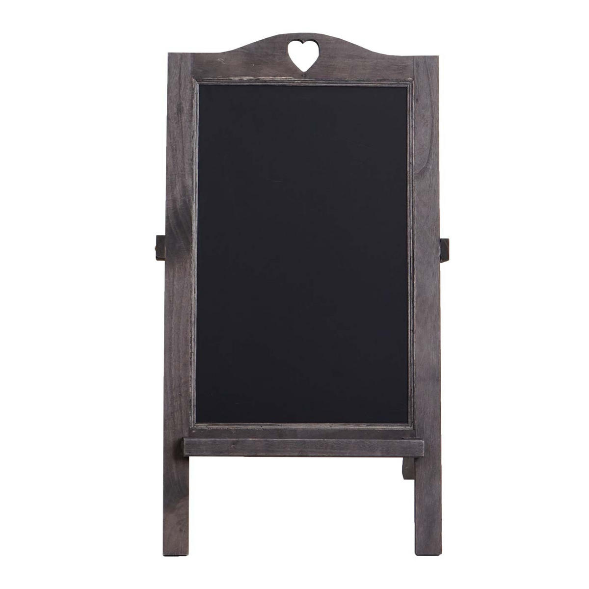 WERBETAFEL 66x37x27cm Shabby-Look Vintage Grau-Braun - Graubraun, Holz (37/66/27cm) - PROREGAL