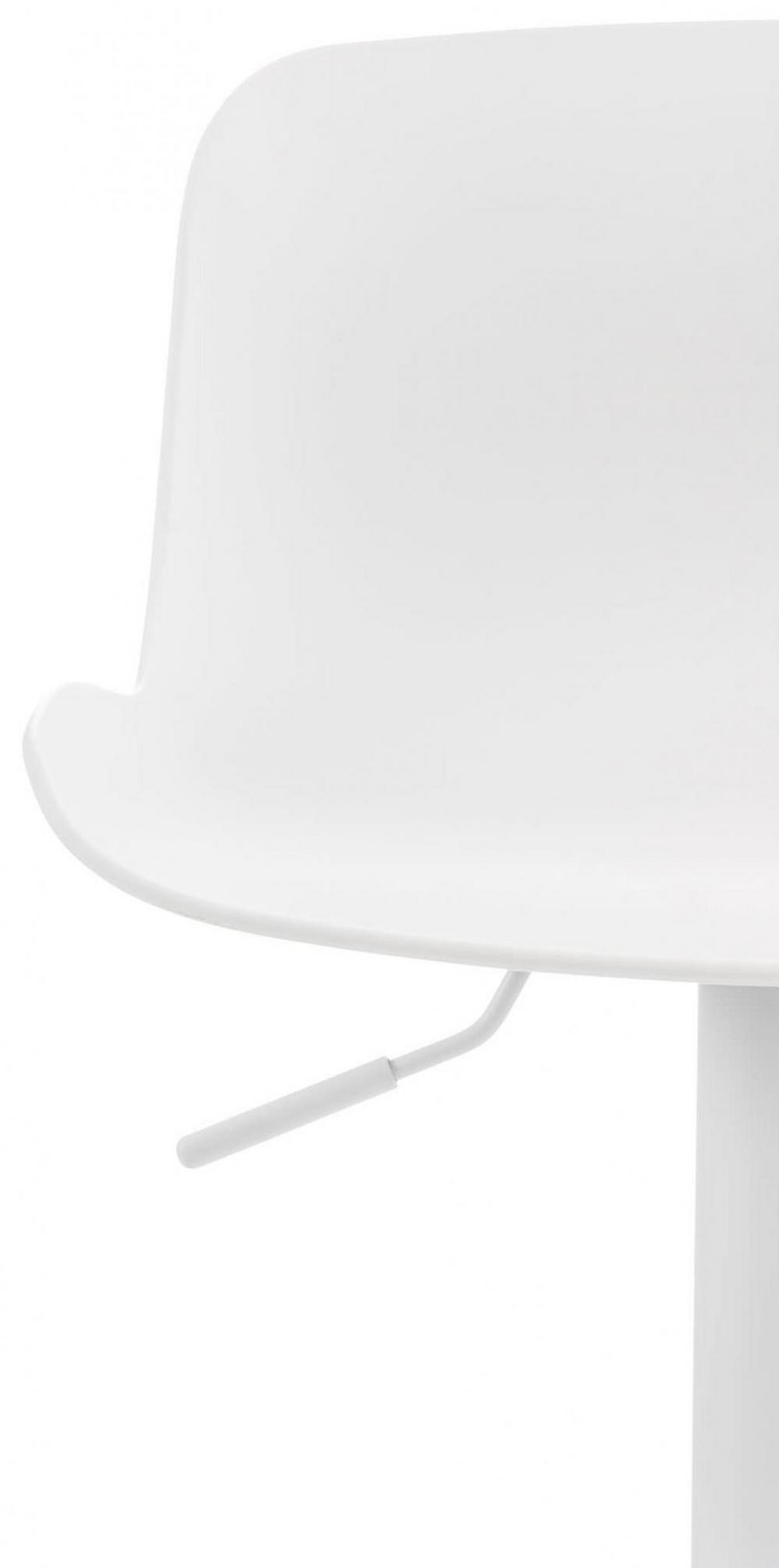 BARHOCKER 4er Set Kunststoff weiß - Weiß, Kunststoff/Metall (44/81/44cm) - CLP