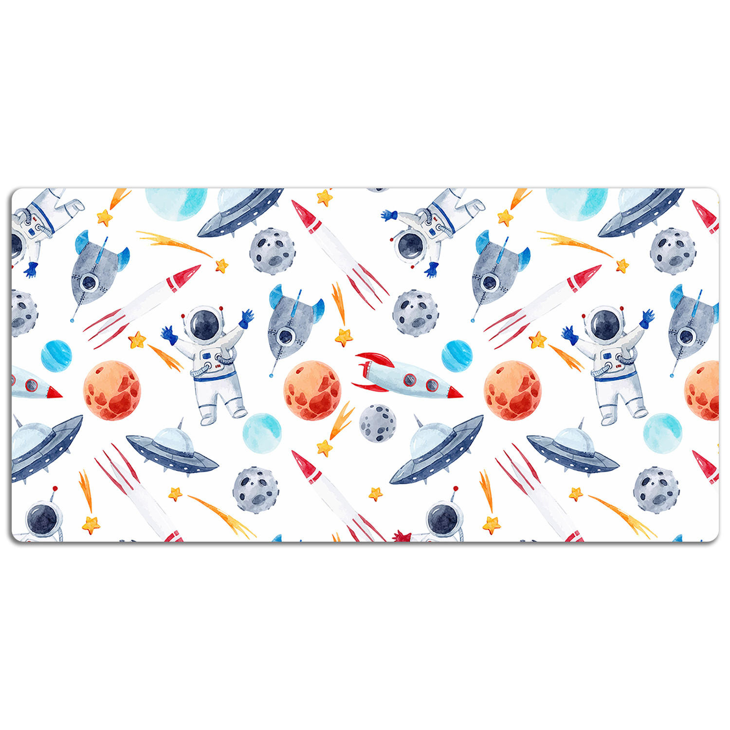 SCHREIBTISCHUNTERLAGE 90x45 cm Mehrfarbig - Multicolor, Kunststoff (1.6/90/45cm) - ArtPrintCave