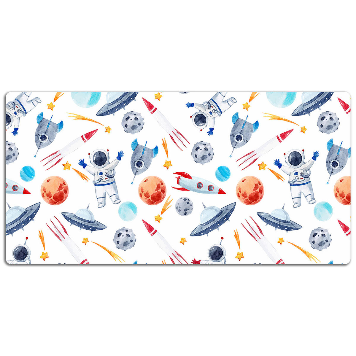 SCHREIBTISCHUNTERLAGE 90x45 cm Mehrfarbig - Multicolor, Kunststoff (1.6/90/45cm) - ArtPrintCave