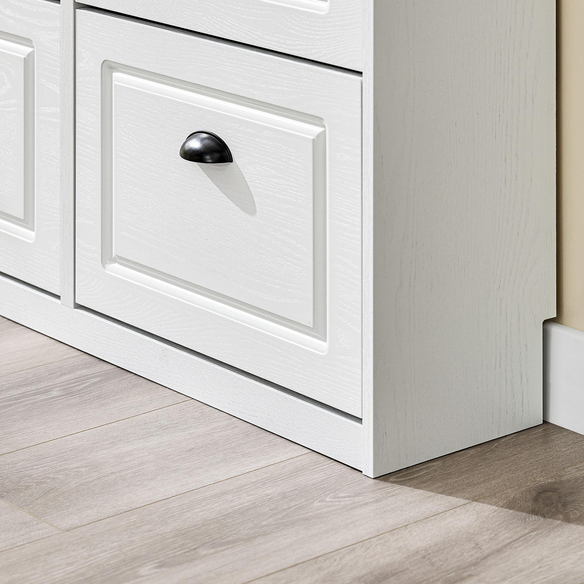 SCHUHSCHRANK Weiß - Weiß, Holzwerkstoff (103/82/23cm) - SoBuy