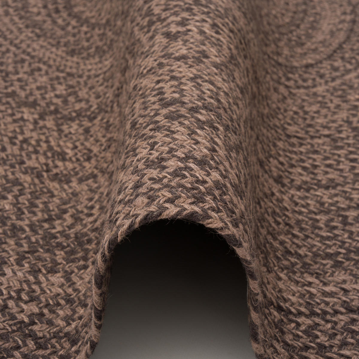 NATURFASER TEPPICH HANDGEFERTIGT JUTE KAYA RUND - Braun, Textil (150/150cm) - Pergamon