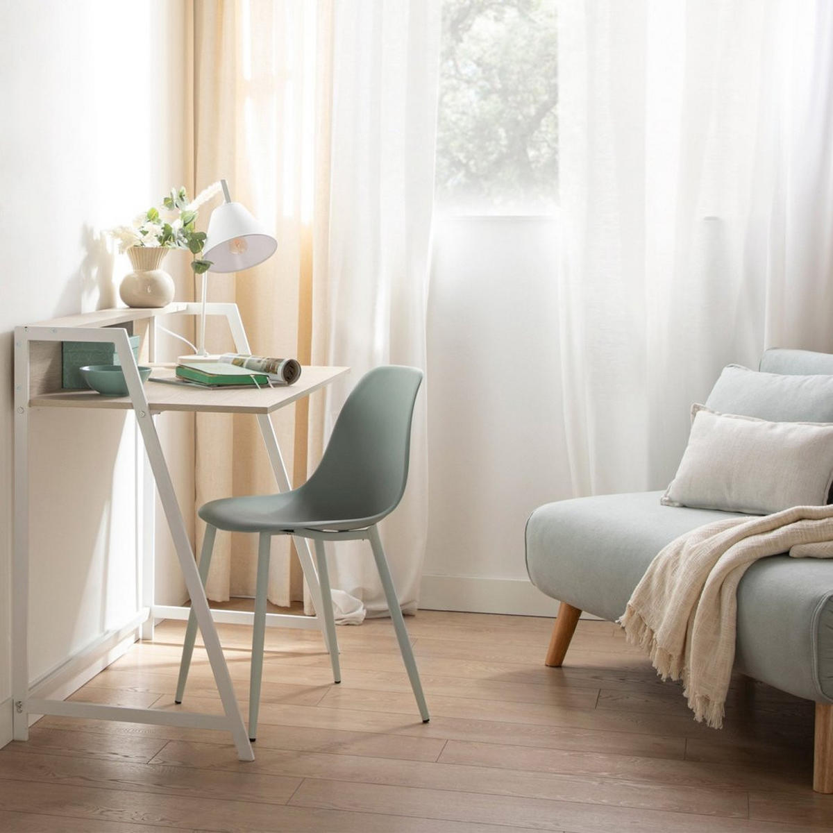 STUHL FÜR DRAUSSEN Nina Grün 45 cm x 80 cm - Grün, Kunststoff (45/80/53cm)