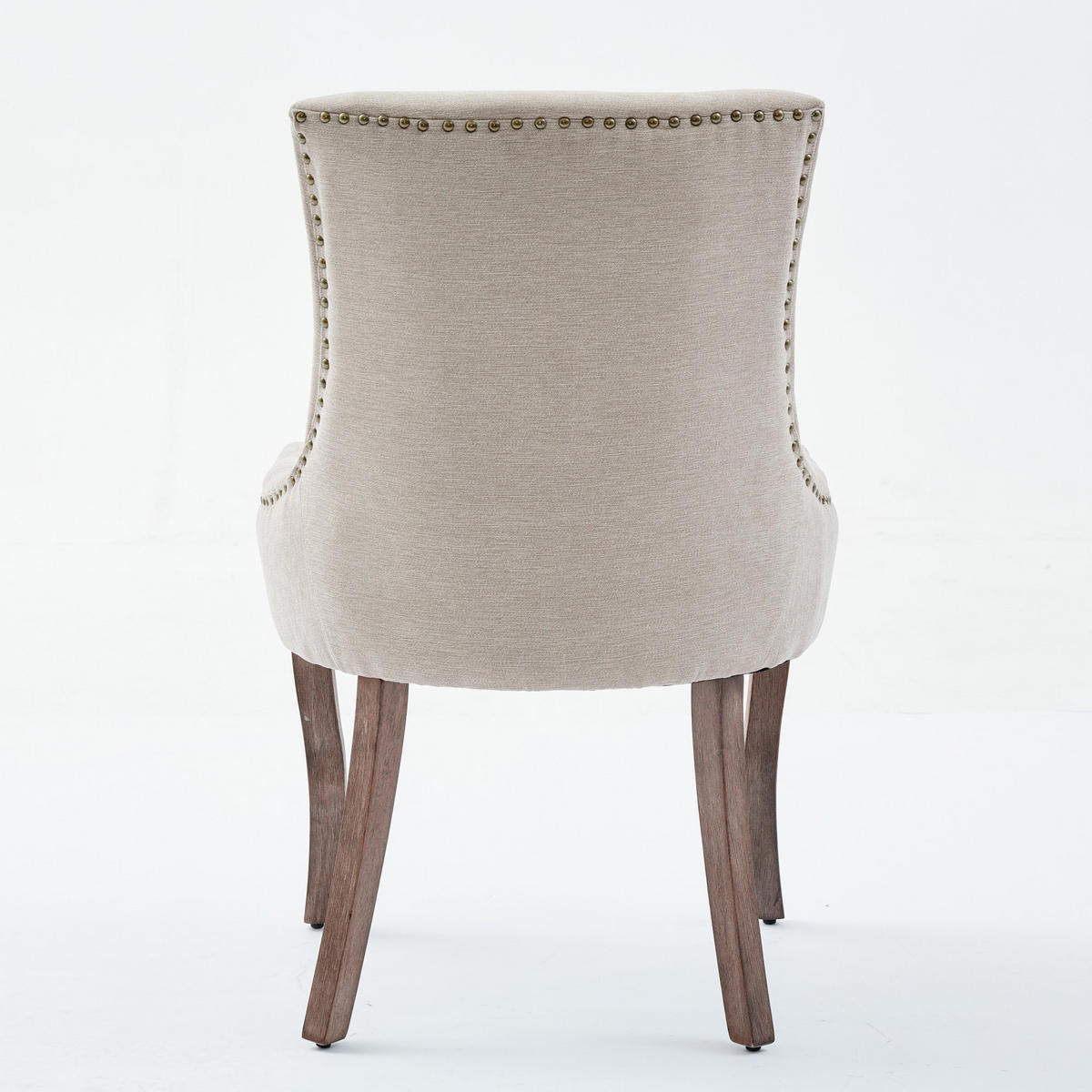 ESSZIMMERSTUHL 2er-Set mit Stoffbezug und Holzbeinen, Beige - Beige, Textil (61/92.5/55cm)