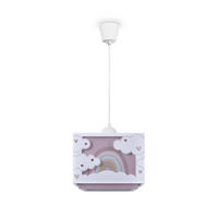 PENDELLEUCHTE Greta Pd Rainbow - Weiß, Kunststoff (24/24/24.9cm) - Paco Home