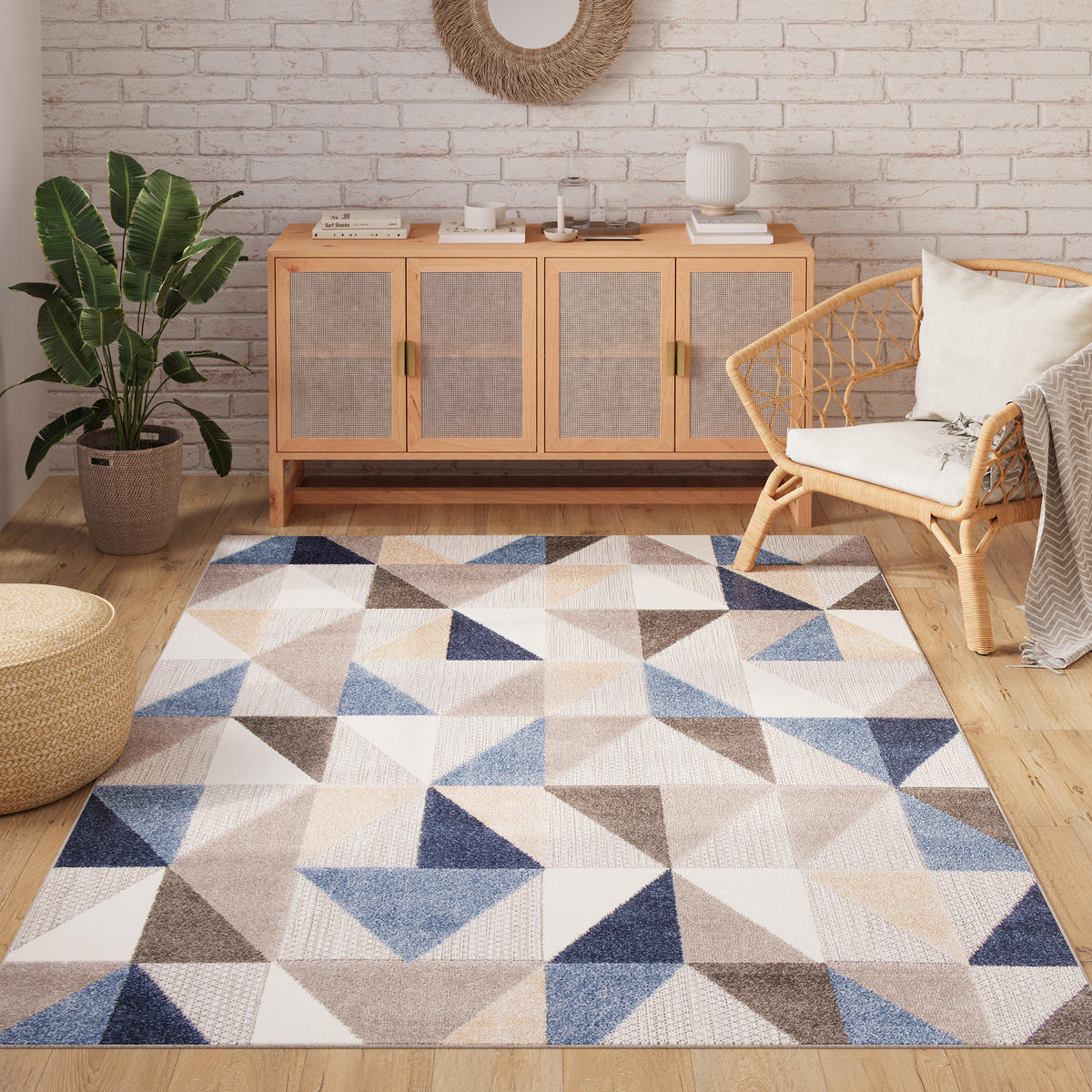 TEPPICH PATIO Grau 120/170 cm - Grau, Kunststoff (120/170cm) - Tapiso