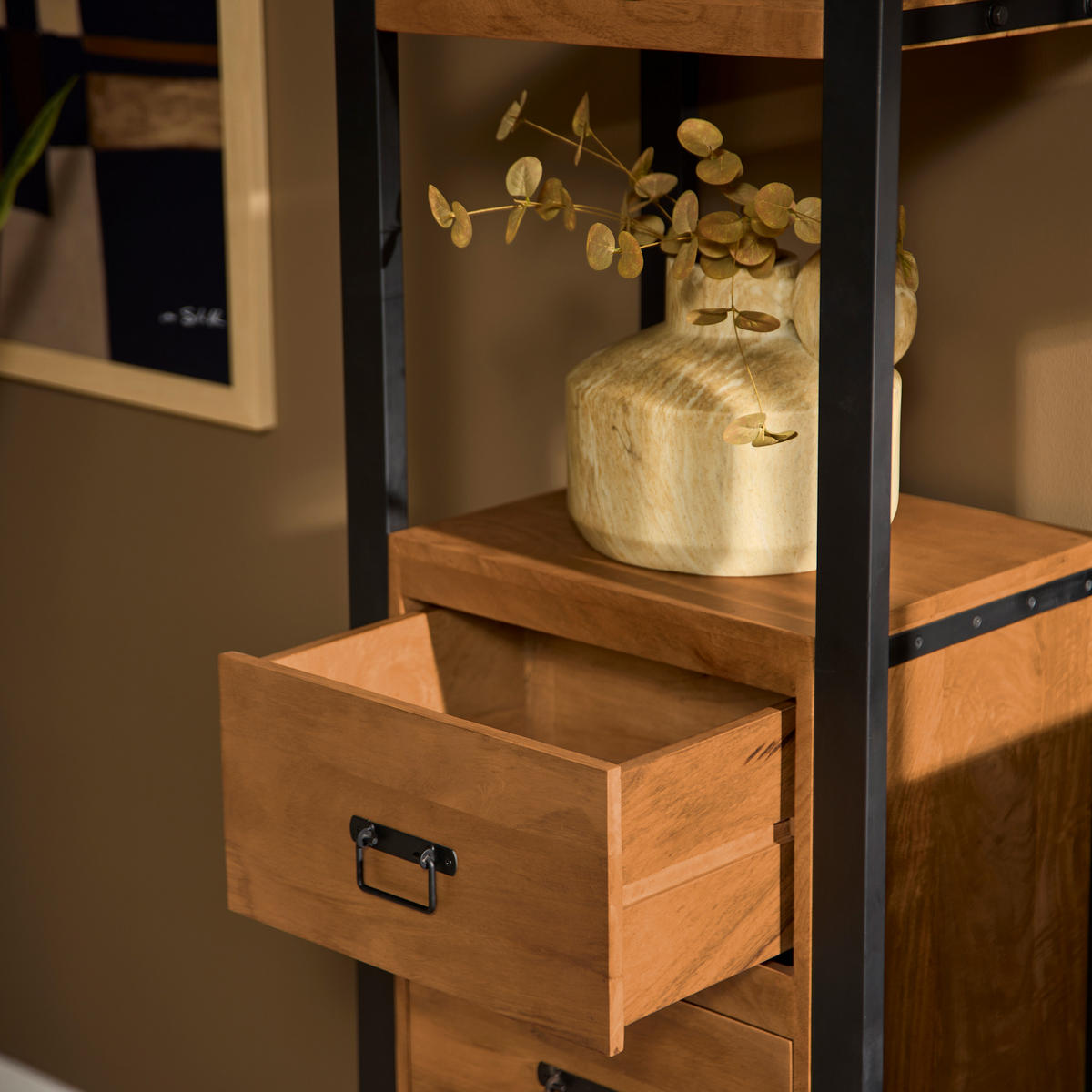 BÜCHERREGAL Boaz Braun 40/55/200 cm - Braun, Holz (55/200/40cm) - Starfurn