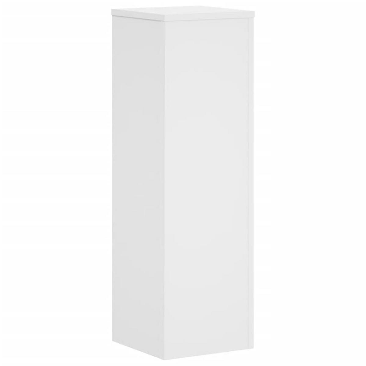 PFLANZENSTÄNDER 2er Set Weiss 25/25/80 Cm Holzwerkstoff - Weiß, Holzwerkstoff (25/80/25cm) - vidaXL