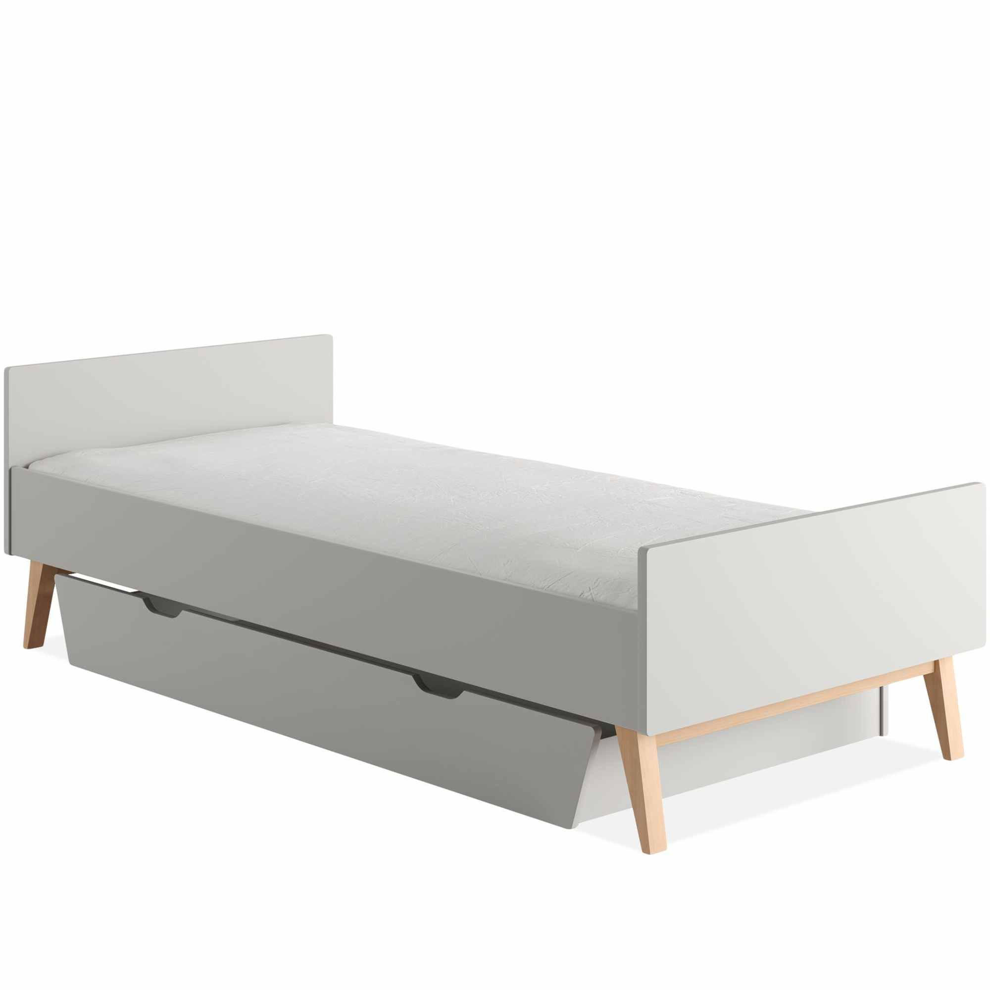 BETTSCHUBKASTEN Dambi - Grau, Holzwerkstoff (199/18/94cm) - KONSIMO®