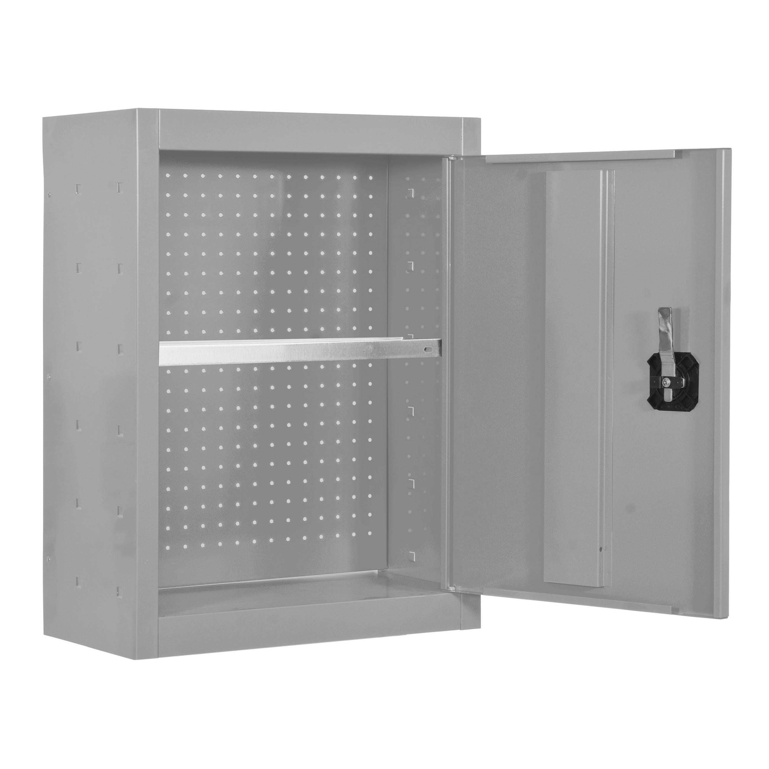 WERKZEUGSCHRANK Hängend Amego 1x Fachboden HxBxT 65x50x27,5 cm Metall Abschließbar Grau - Grau, Metall (50/65/27.5cm) - PROREGAL