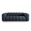 SOFA Lupine aus Chenille-Stoff königsblau 3 Sitzplätze - Dunkelblau, Textil (95/70/230cm) - Micadoni