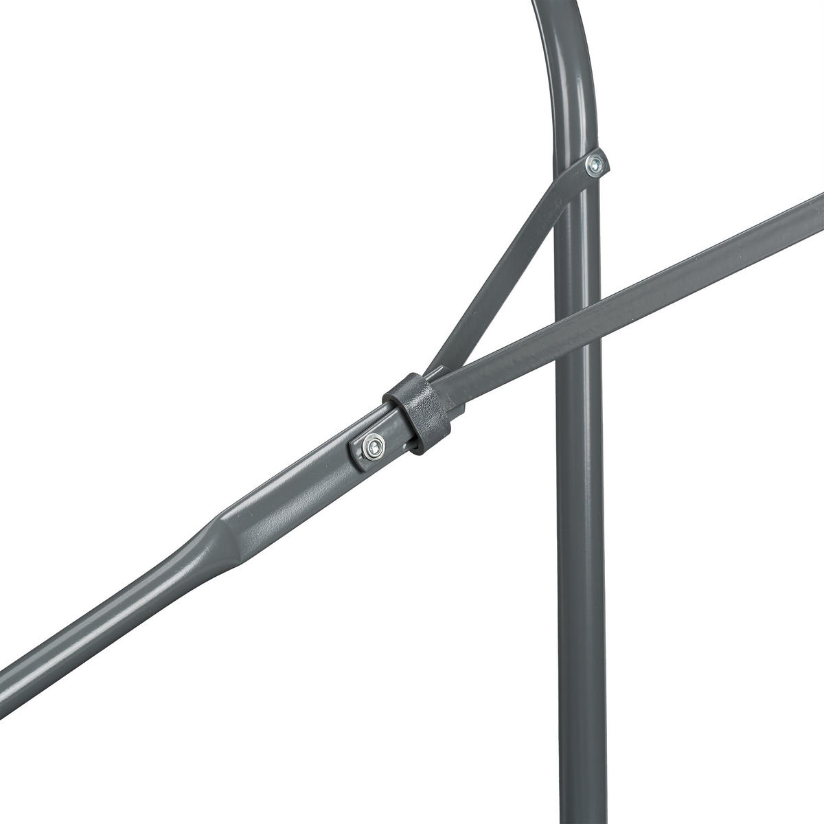 GARTENTISCH - Grau, Kunststoff/Metall (74/180/72cm) - Relaxdays