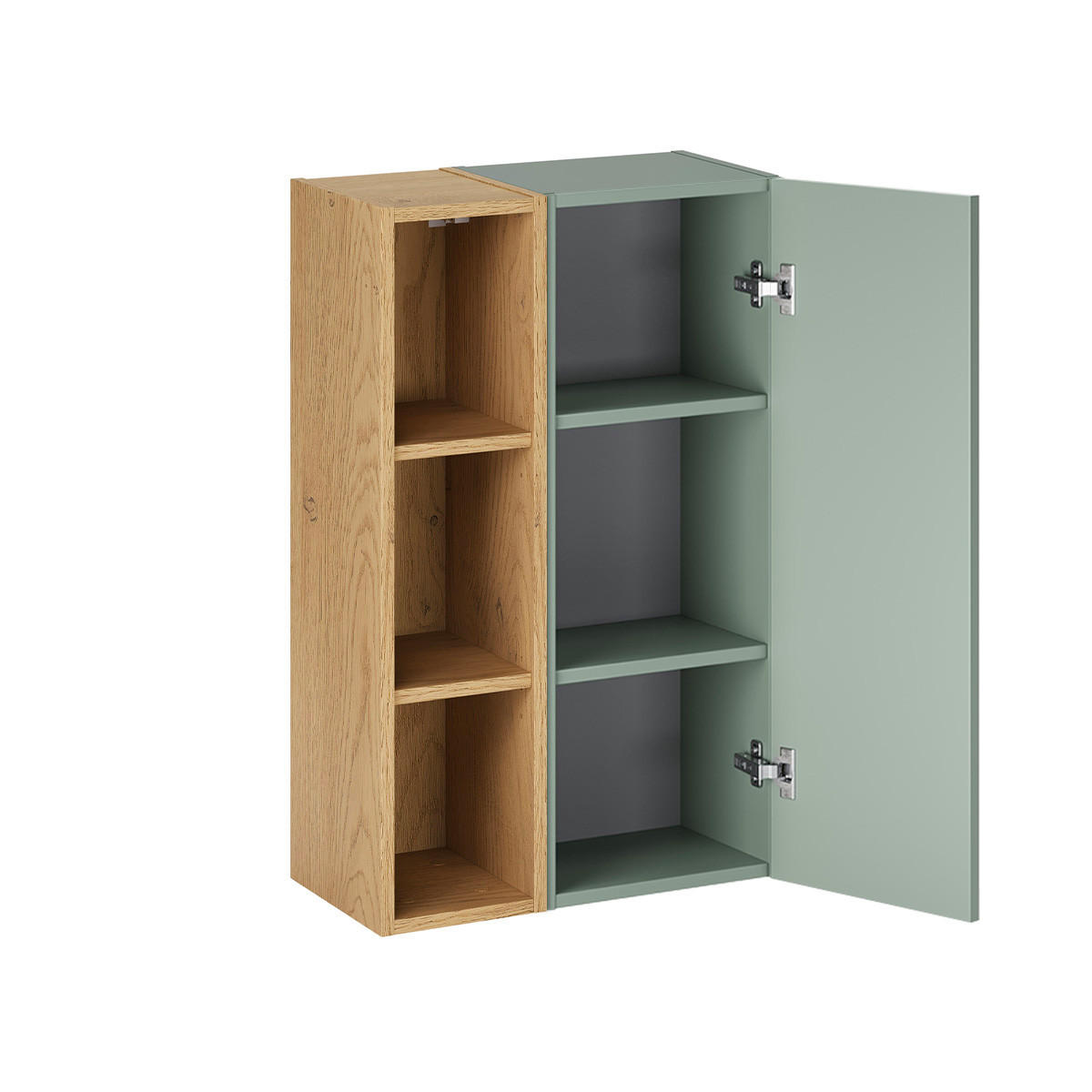 SKŘÍŇORIA Zelená - zelená barva, kompozitní dřevo (50/80/26.6cm) - Petits-meubles