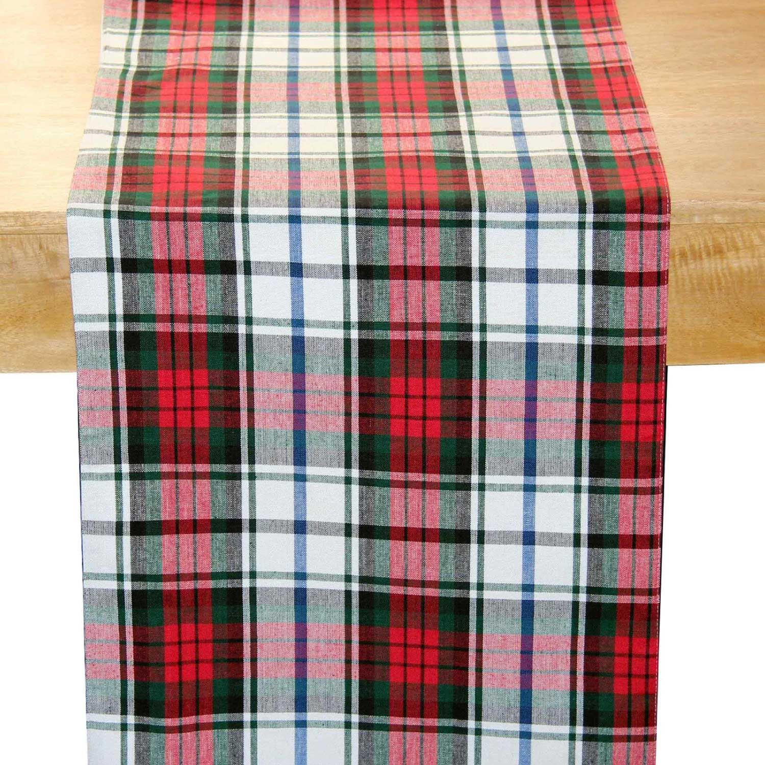 TISCHLÄUFER Macduff rot kariert 44/178 cm, 100% Baumwolle - Rot, Textil (44/178cm) - Homescapes