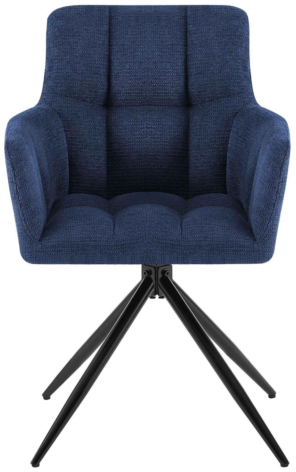 ESSZIMMERSTUHL Jonah 59x59x87 cm dunkelblau - Dunkelblau, Textil (59/87/59cm) - furnicato