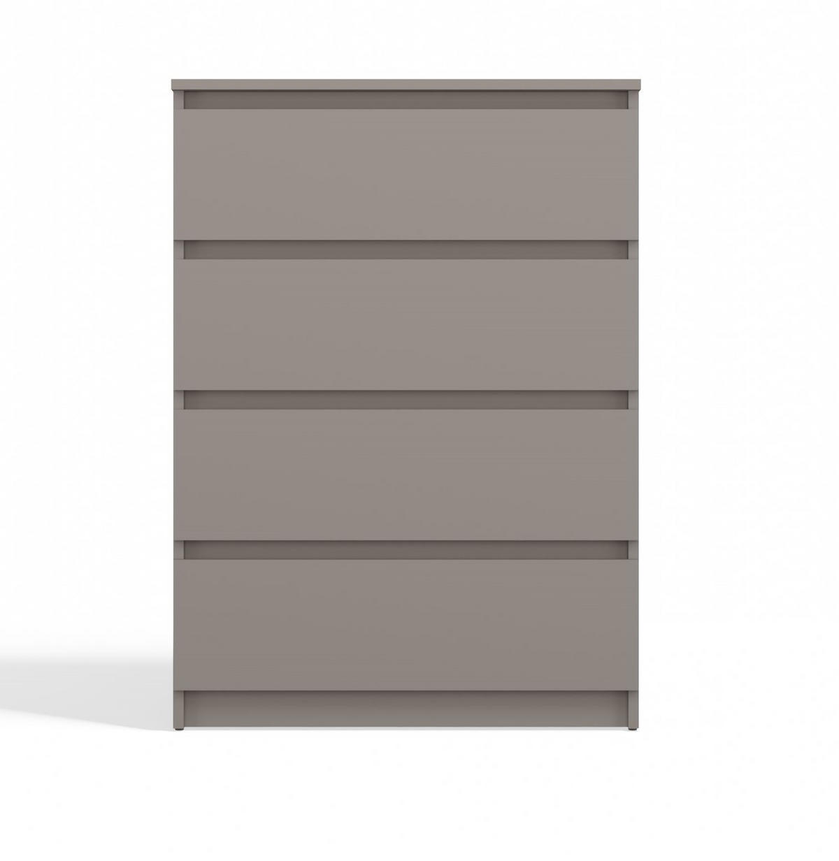 KOMMODE 4 SCHUBLADEN M4 - GRAU - Grau, Holzwerkstoff (70/97/40cm) - CDF