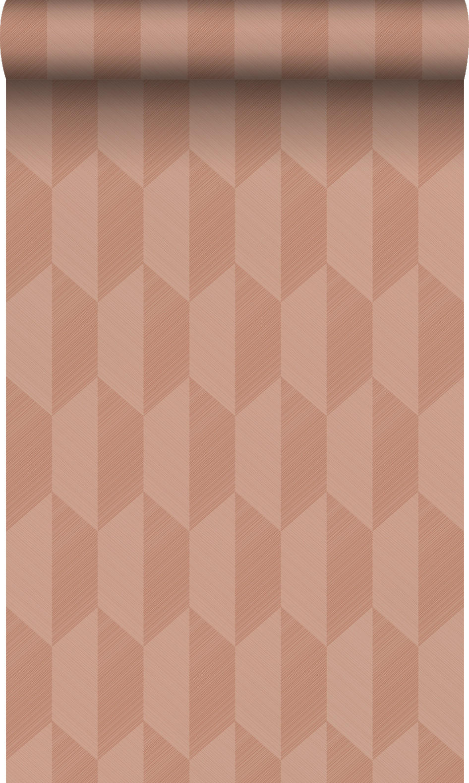TAPETE 3D Muster 50 x 900 cm - Terracotta, Papier (50/900cm) - Origin Wallcoverings