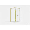 DUSCHKABINE Emma 100x80x100cm U-Form+DS- Gold - Goldfarben, Glas (80/100/195cm) -  Glaswerk Westfalen
