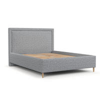 POLSTERBETT Vega 160/200 cm Grau im Riva Stoff - Naturfarben/Grau, Holz/Holzwerkstoff (160/200cm) - AltaBeds