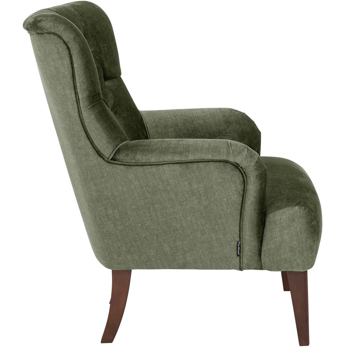 POLSTERSESSEL Kaiya Samtvelours dunkelgrün - Dunkelgrün, Kunststoff (71/97/82cm) - 58aufmkessel