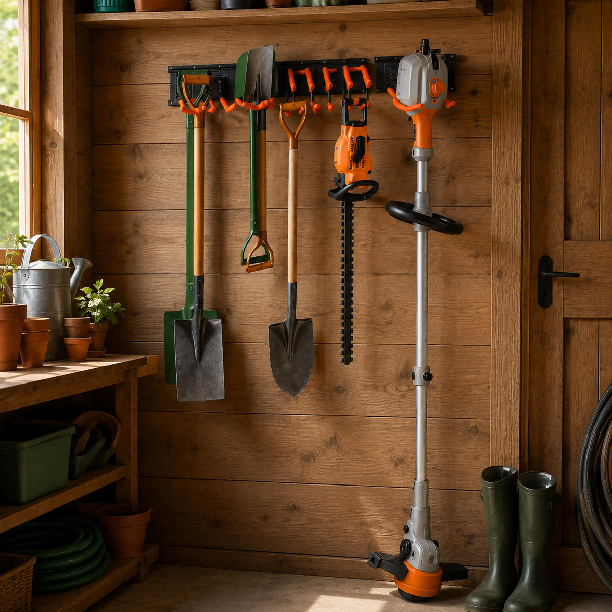 HÁKY Čierna Oranžová 8-dielna sada oceľ - viacfarebná, kov/plast (122.5/10/26cm) - Relaxdays