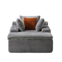 SCHLAFSOFA 165/112/63 cm Grau mit Chaiselongue, 3 Kissen und 1 Decke - Grau, Textil (112/63/165cm) - Oxeza