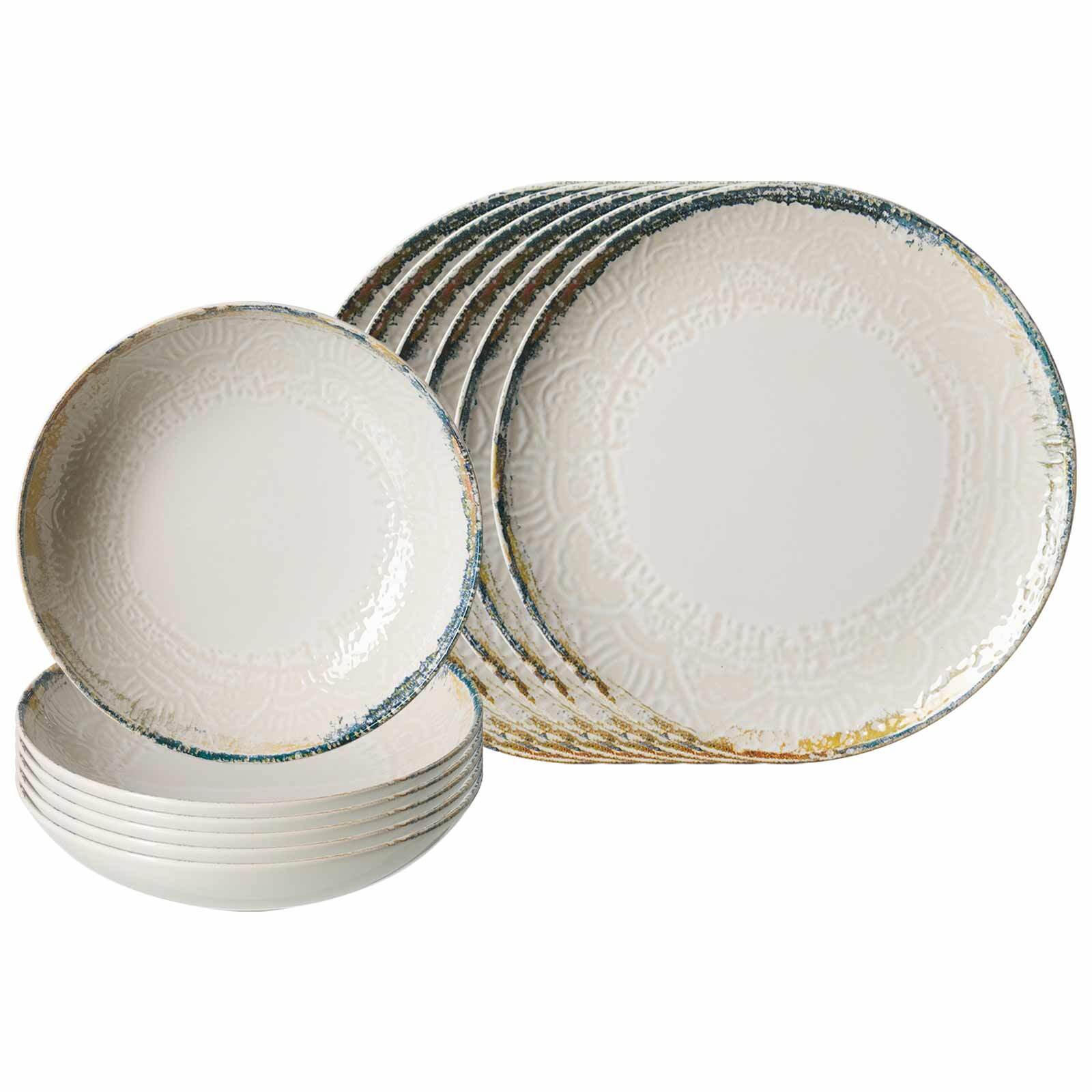 TAFELSERVICE Alfonso beige 12er Set - Beige, Keramik (1/1/1cm) - Ritzenhoff Breker