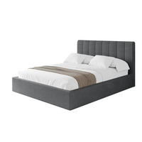 POLSTERBETT mit Bettkasten und Lattenrost, Bett mit Matratze H3/H4 - STERA 160x200 Dunkelgrau - Graphitfarben, Holzwerkstoff/Textil (160/200cm) - ALTDECOR
