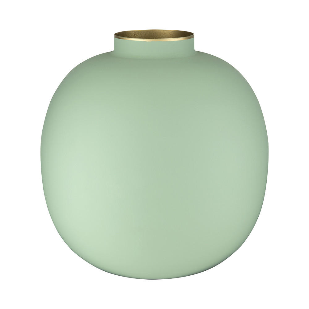 VASE Metal matt bright grün 23 cm - Grün, Metall (23cm) - Pip Studio