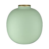 VASE Metal matt bright grün 23 cm - Grün, Metall (23cm) - Pip Studio