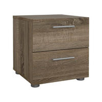 NACHTTISCH Eiche 40/40.25/42.3 cm - Braun, Holzwerkstoff (40.25/42.3/40cm) - DMORA