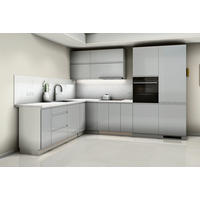 ECKKÜCHE – 300 cm – K31-G300 R – Velmora – Grau – ohne E-Geräte - Grau, Holz (300/212/240cm) - ROYAL24_MARKT