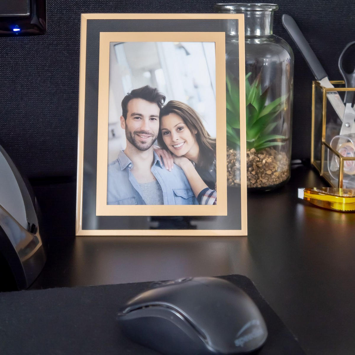 BILDERRAHMEN aus Glas - Goldfarben, Glas (15/20/0.2cm) - Intirilife