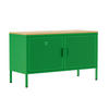 SIDEBOARD 100 cm, Grün - Grün, Metall (40/60/100cm) - Oviala