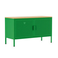 SIDEBOARD 100 cm, Grün - Grün, Metall (40/60/100cm) - Oviala