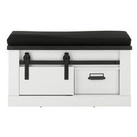 KOMMODE Shelton-61 - Weiß, Holzwerkstoff (93/51/43cm) - Lomado