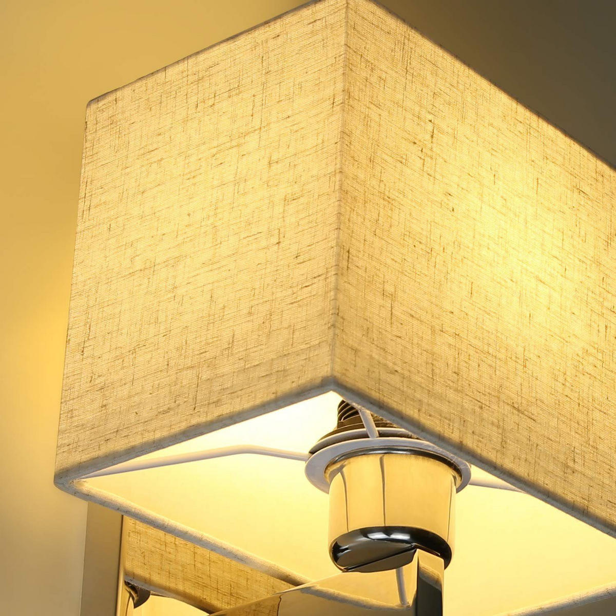 LED-WANDLEUCHTE Glowster 36/17/20 cm - Silberfarben, Metall (17/20/36cm) - ZMH