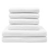 HANDTÜCHER SET, 6er-Set, 50x100 cm + 70x140 cm, 100% Baumwolle, Weiß - Weiß, Textil (50/100cm) - Zollner