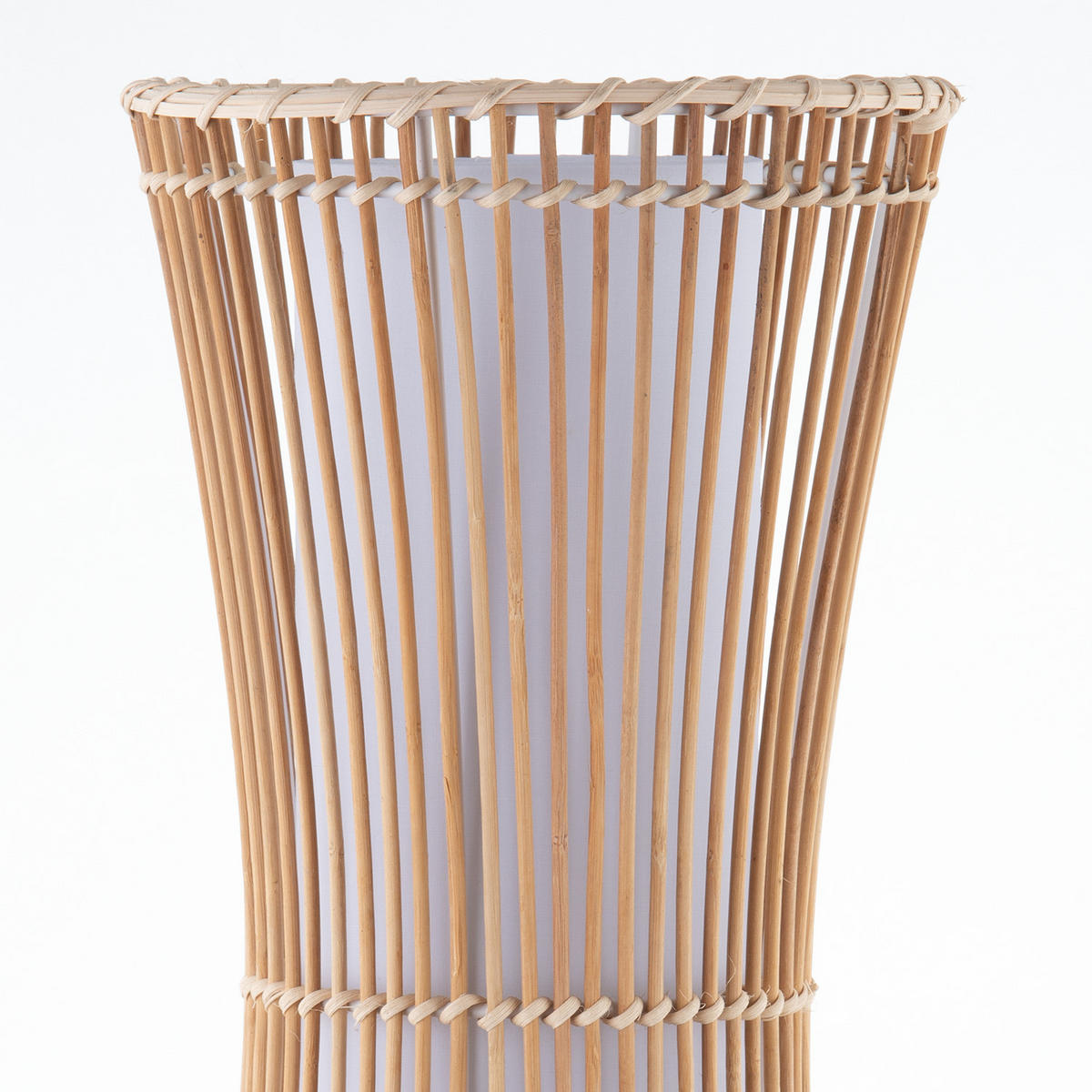 STEHLEUCHTE - Polyrattan / Metall, 1-flammig - Beige, Kunststoff (27/27/110cm) - home24